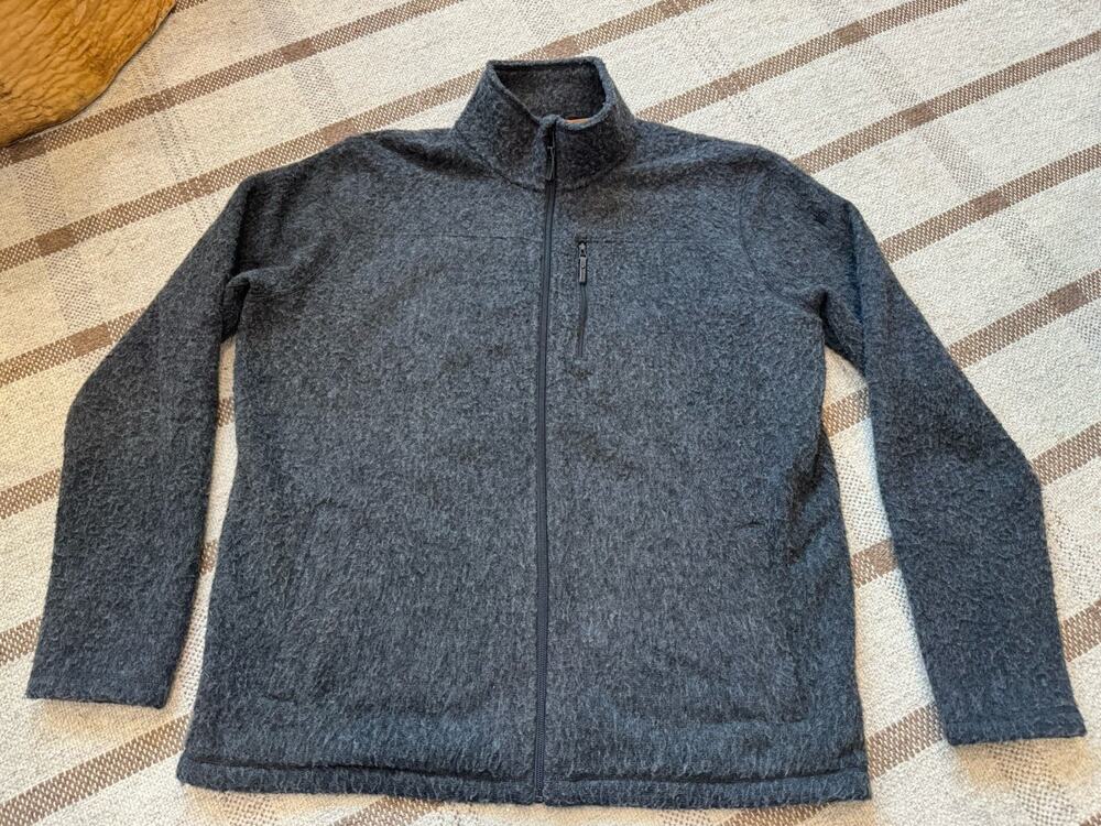 Smartwool Hudson Trail Fleece Zip Jacket Gray Wool Blend XL Men’s Gorpcore